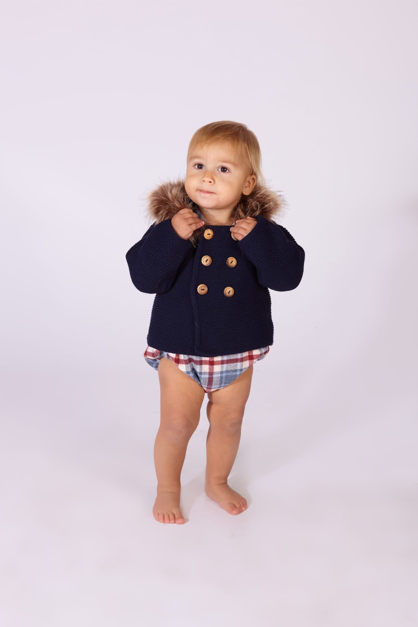 Coats knit blue marine