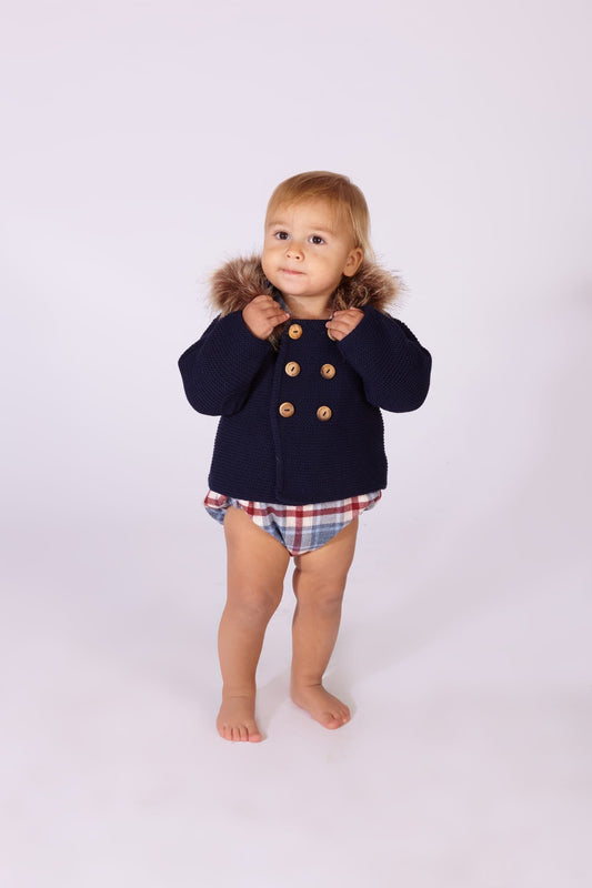 Coats knit blue marine